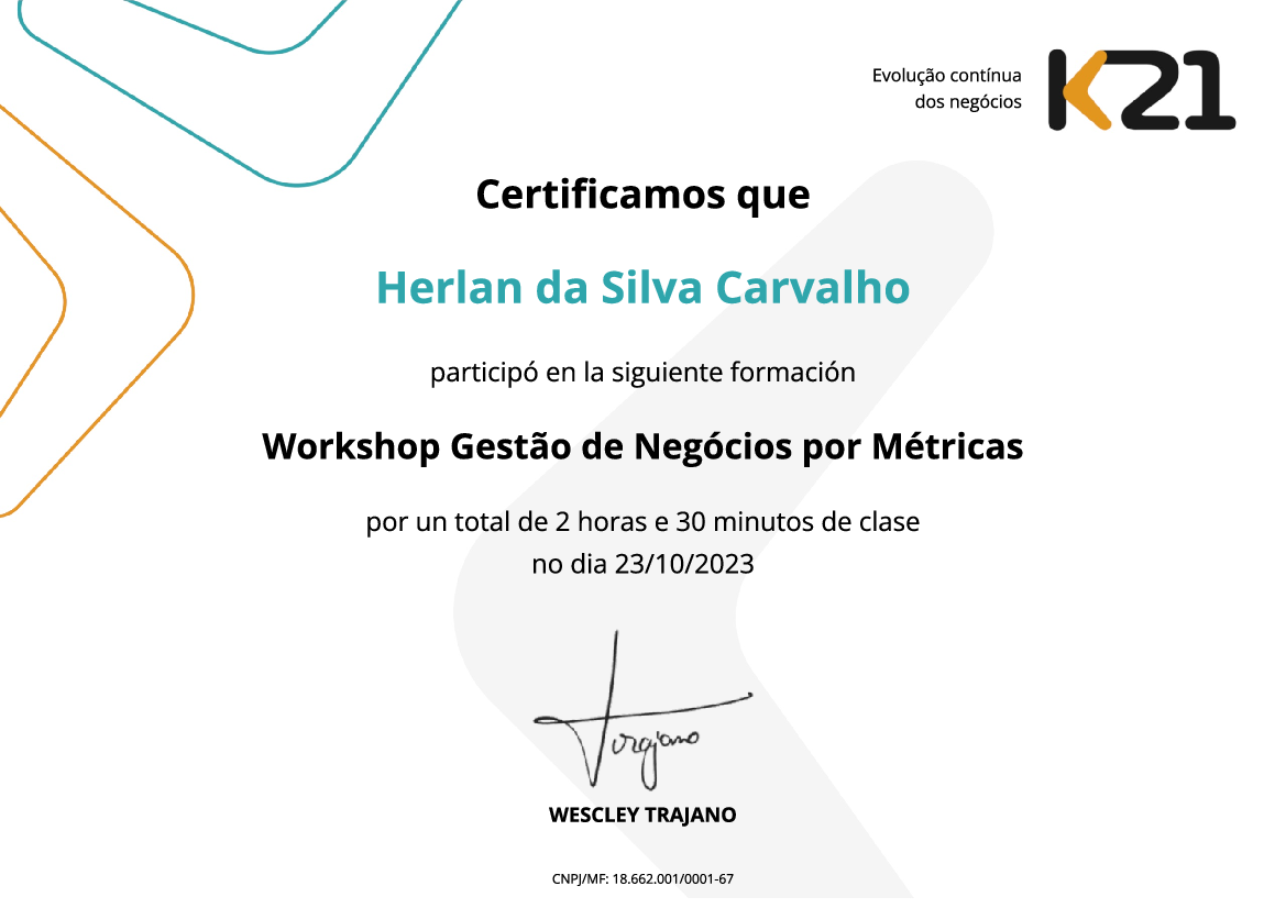 Certificado K21